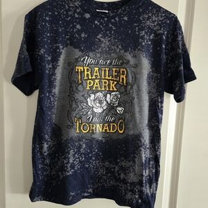 NEW Youth Medium “You’re the Trailer Park, I’m the Tornado” Bleached Tee